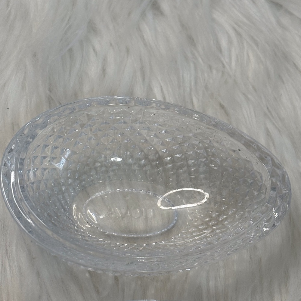 Avon Clear EGG  Glass Covered Trinket Dish - Picture 3 of 8